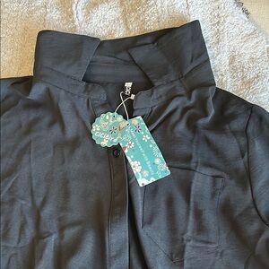 Chic Black Button-Up Shirt